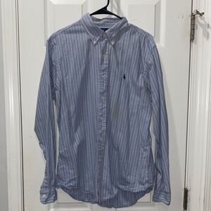 Ralph Lauren Custom Fit Long Sleeve Button Down (Size: Large)